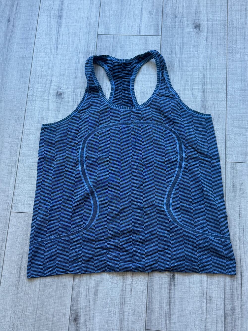 Lululemon Blue Racerback Workout Tank Top Size 12